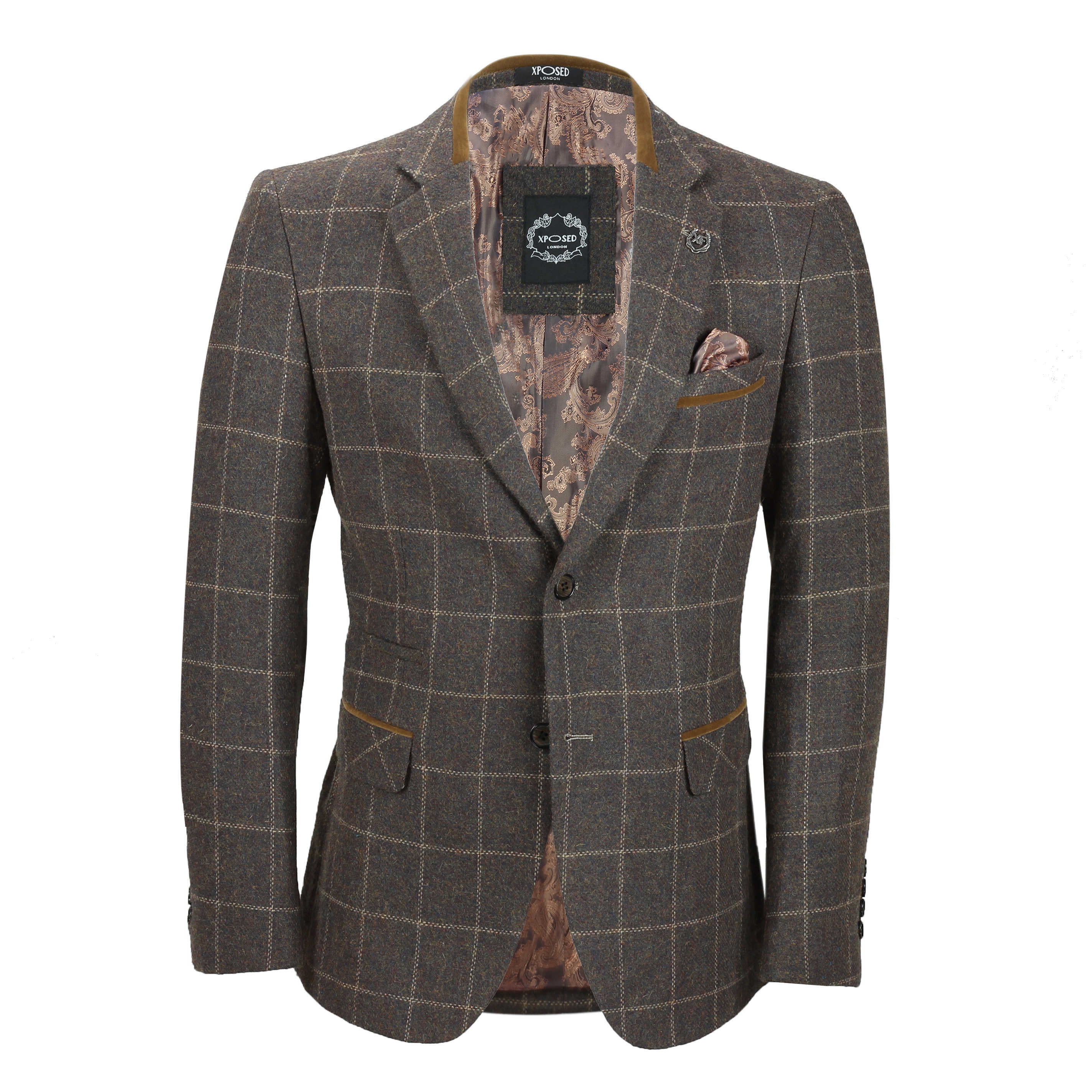 Tweed on sale check blazer